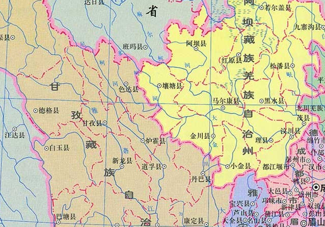 “最新高清四川地图”